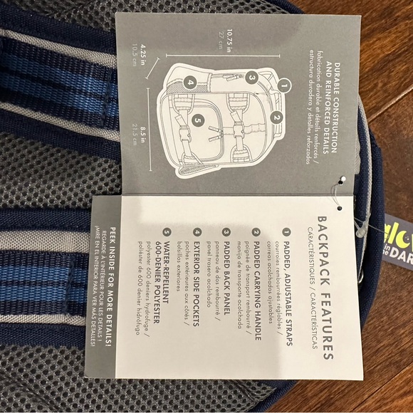 Pottery Barn - Mackenzie Gray Jax Construction Glow-in-the-Dark Backpack NWT - Picture 2 of 3